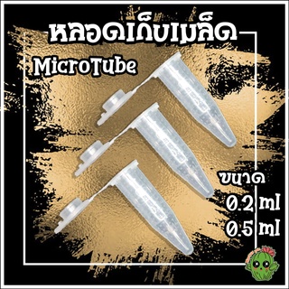 หลอดเก็บเมล็ด เก็บเกสร MicroTube ขนาด 0.2ml และ 0.5ml เก็บเมล็ด/เกสรแคคตัส