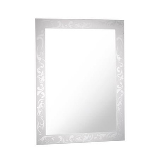 Plain Mirrors กระจกพ่นทราย MOYA VM-M49 80x60 ซม. กระจกใสไม่หลอกตา