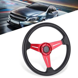 พวงมาลัย 350mm/14in รถ ดริฟท์พวงมาลัยเปลี่ยนอุปกรณ์เสริมสากลดัดแปลง Steering Wheel