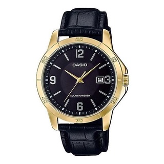 CASIO นาฬิกาข้อมือผู้ชาย SOLAR ANALOG สายหนัง รุ่น MTP-VS02GL,MTP-VS02GL-1A,MTP-VS02GL-1ADF