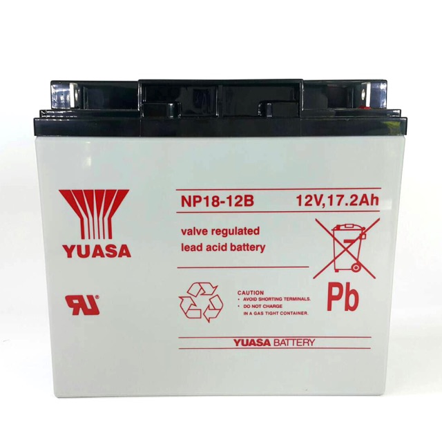 แบตเตอรี่แห้ง SLA ยีห้อ YUASA รุ่น NP18-12B