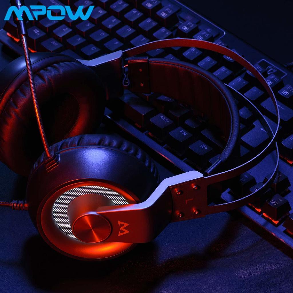 Mpow EG3 PRO Gaming Headphone with Mic 50mm Drivers Bass Boost Surround