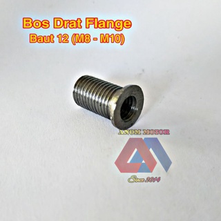Bosh drat sok drat  flange baut kunci 12 (m8- m10) untuk gardan matic slek/rembes