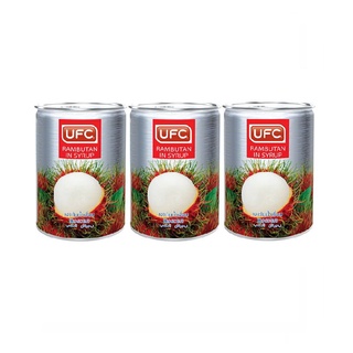 ยูเอฟซี เงาะในน้ำเชื่อม 565 กรัม x 3 กระป๋อง UFC Rambutan In Syrup 565g x 3 Cans