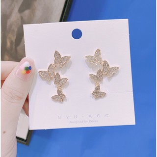 พร้อมส่ง &gt;&gt; ต่างหูเกาหลี ต่างหูแฟชั่น  ( คู่ละ 69 บาท ) งานจริงสวย เครื่องประดับผู้หญิง ตุ้มหูแฟชั่น