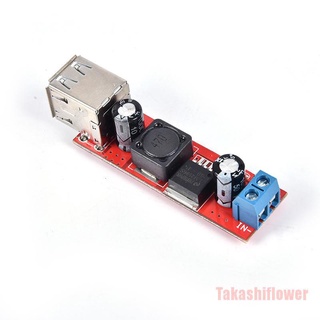 Takashiflower อะแดปเตอร์โมดูลชาร์จ Dc 6V-40V 12V To 5V 3A Dual Usb สําหรับอุปกรณ์ชาร์จ Dc-Dc