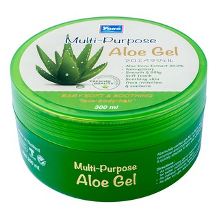 โยโกะ เจลบำรุงผิวผสานคุณค่าว่านหางจระเข้ แตงกวา (เขียว) 300ml. YOKO MULTI PURPOSE ALOE GEL
