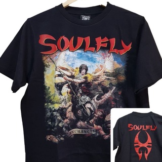 เสื้อยืดผ้าฝ้ายพิมพ์ลายขายดี Soulfly BAND Coas เสื้อผ้าลําลอง