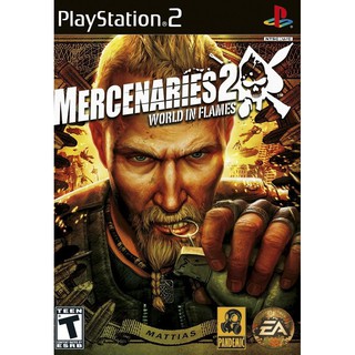 แผ่นเกมส์ps2 Mercenaries2 World in Flames แผ่นไรท์ เกมเพล2 play2 mercenaries ps2