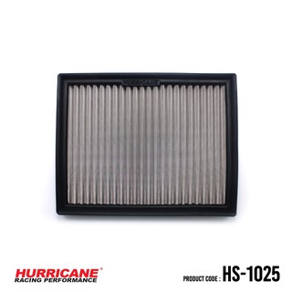 HURRICANE กรองอากาศสแตนเลส , ผ้าแดง  Nissan ( Navara NP300 , Terra ) HS-1025