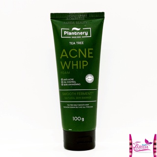 🔥โปรค่าส่ง25บาท🔥Plantnery Tea Tree Acne Whip Foam 100g แพลนท์เนอรี่ ที ทรี แอคเน่ วิปโฟม ล้างหน้า