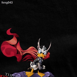 ✁♧The Duck Of Thunder Donald ผู้หญิง Tshirt Disneys Avengers Tees Top Man Cotton เสื้อยืดสำหรับ Fema00