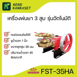 FST 25A 25 35HA 35H ปั๊มพ่นยา 3 สูบ 3/4 1 นิ้ว รุ่นออโต้ รุ่นหม้อลม