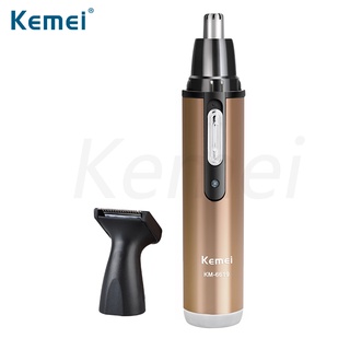 Kemei KM-6629 เครื่องตัดขนจมูก และหูไฟฟ้า สไตล์โมเดิร์น สําหรับผู้ชาย และผู้หญิง ขายส่ง 2 In 1