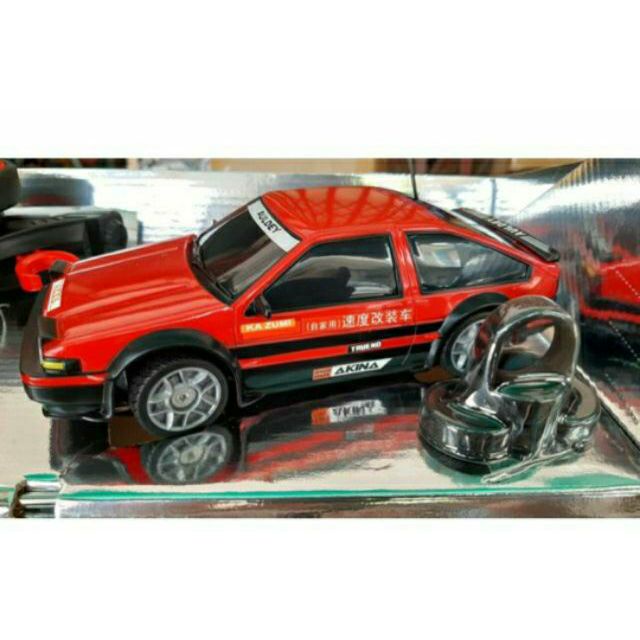 AULDEY - Race-Tin Drift Series รถบังคับวิทยุตราเพชร/รถดริฟ AE86 (รถเต้าหู้) สีแดง (Red) ขนาด 1/24