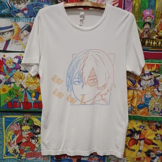 เสื้อยืดมือสอง Usa การ์ตูนอนิเมะ My Hero Academy (Shoto Todoroki) Size M.อก20/ยาว27.5