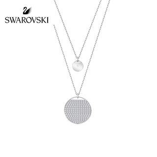 Swarovski สร้อยคอโซ่ จี้ขิงคู่ เครื่องประดับแฟชั่น สําหรับผู้หญิง