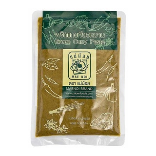 โปรโมชัน! แม่น้อย พริกแกงเขียวหวาน 500 กรัม MAE NOI Green Curry Paste 500 g