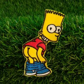 แผ่นป้ายสัญลักษณ์ The Simpsons Geng แฟชั่น อุปกรณ์เสริม สําหรับตกแต่งรถมอเตอร์ไซค์