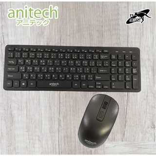 Anitech แอนิเทค Wireless Keyboard &amp; Mouse Combo ชุดคีย์บอร์ดและเมาส์ไร้สาย รุ่น PA808