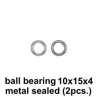 Ball bearing 10x15x4 metal sealed (2pcs.)