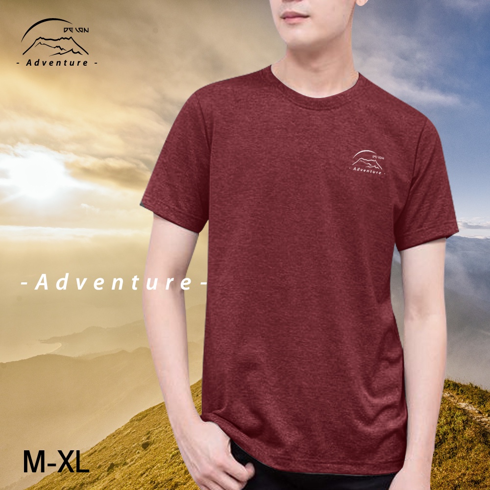 DELON  เสื้อยืด AT53132 Adventure ผ้านุ่ม เบาสบาย ยับยาก ให้สัมผัสที่เย็น ไม่ร้อน   เหมาะกับหน้าร้อนนี้ เที่ยวทะเล ภูเขา