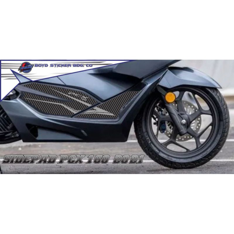 RESIN RUBBER แผ่นรองข้างแพด pcx 160 ส่วนล่าง 2021-2024 แป้นท้าย แป้นท้าย ROUGH BODY