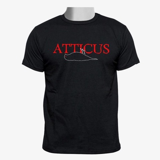 [100% Cotton] เสื้อยืดลําลอง แขนสั้น พิมพ์ลายวงร็อค Atticus Alternative ขนาดใหญ่ สีดํา สําหรับผู้ชาย ไซซ์ S-3XL XS-3XL