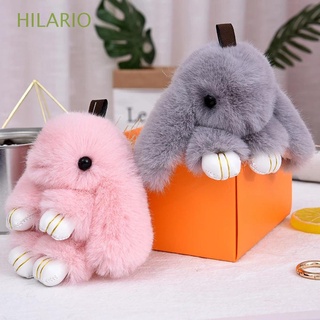 HILARIO 14cm Install Dead Rabbit Pendant Jewelry Key Rin Plush Rabbit Keychain Bag Accessories Plush Bunny Pendant Cute Fur pom Keyring Baby ornaments Handbag Doll Bag Pendant/Multicolor