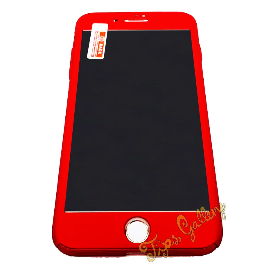 Tips Gallery เคสมือถือ Apple iPhone 7PLUS สีแดง พร้อม กระจกนิรภัย สำหรับ รุ่น Slim Armour Full Protection (iconic red)