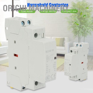 Orichi Machinery 2P 16A 220V/230V 2NO 50/60HZ Din Rail Household AC Contactor