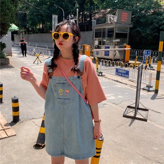 พร้อมส่ง 💗 Minimal Overalls เอี๊ยมกระโปรงยีนสีอ่อน