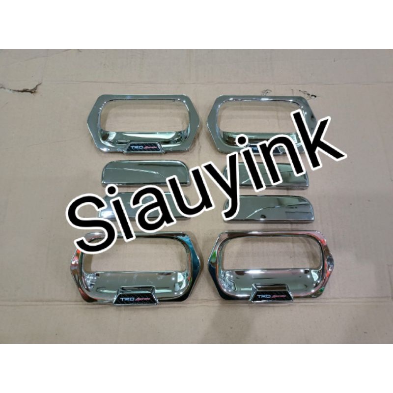 แพ็คเกจแฮนด์ด้านนอกสําหรับ Avanza Xenia VVTI Agya Ayla TRD Sportivo โครเมียม