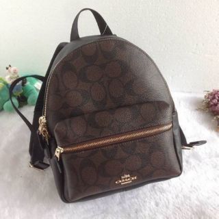 [COACHME] COACH MINI CHARLIE BACKPACK IN SIGNATURE COATED CANVAS