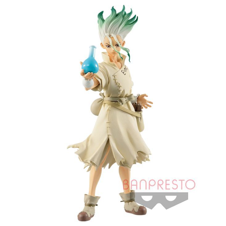 ของแท อ ช งาม เซ นค Dr Stone Figure Of Stone World Kingdom Of Science Senku Ishigami Shopee Thailand