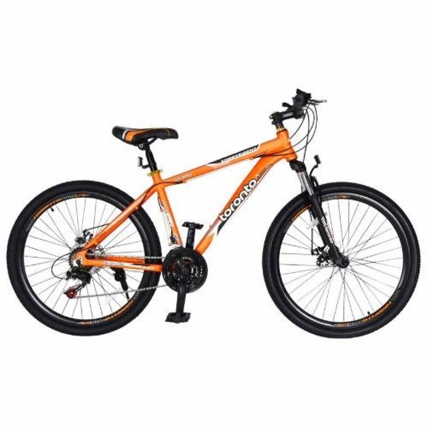 K-BIKE จักรยานเสือภูเขา 26" ตัวถัง ALLOY 21 Speed SHIMANO รุ่นTORONTO 26K21 26KAMTB2104 ส้ม/ดำ #14