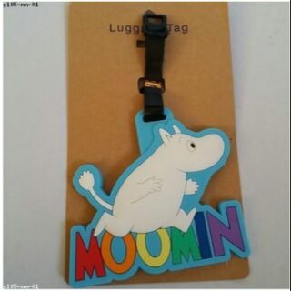 Tagging ป้ายชื่อ ติดกระเป๋านักเรียน กระเป๋าเดินทาง ซีรีโคน ลาย มูมิน Moomin