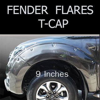 FENDER FLARES โป่งเย็บ 9 นิ้ว BT 50 PRO 2012-2019 (CAB/เเคป) (ไม่มีไฟเเก้ม)