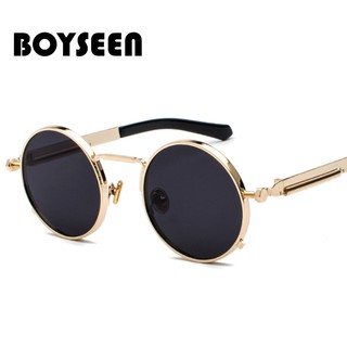 Boyseen 8478 แว่นกันแดด กันลม ทรงกลม สไตล์พังก์ ย้อนยุค สำหร…