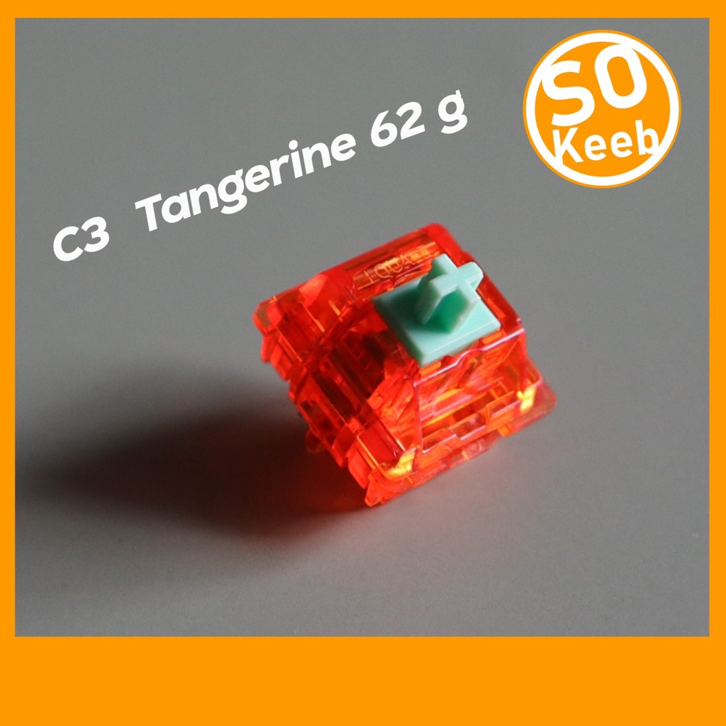 C3 Tangerine Switch 62g และ 67g (Linear) 10 ชิ้น Mechanical Keyboard