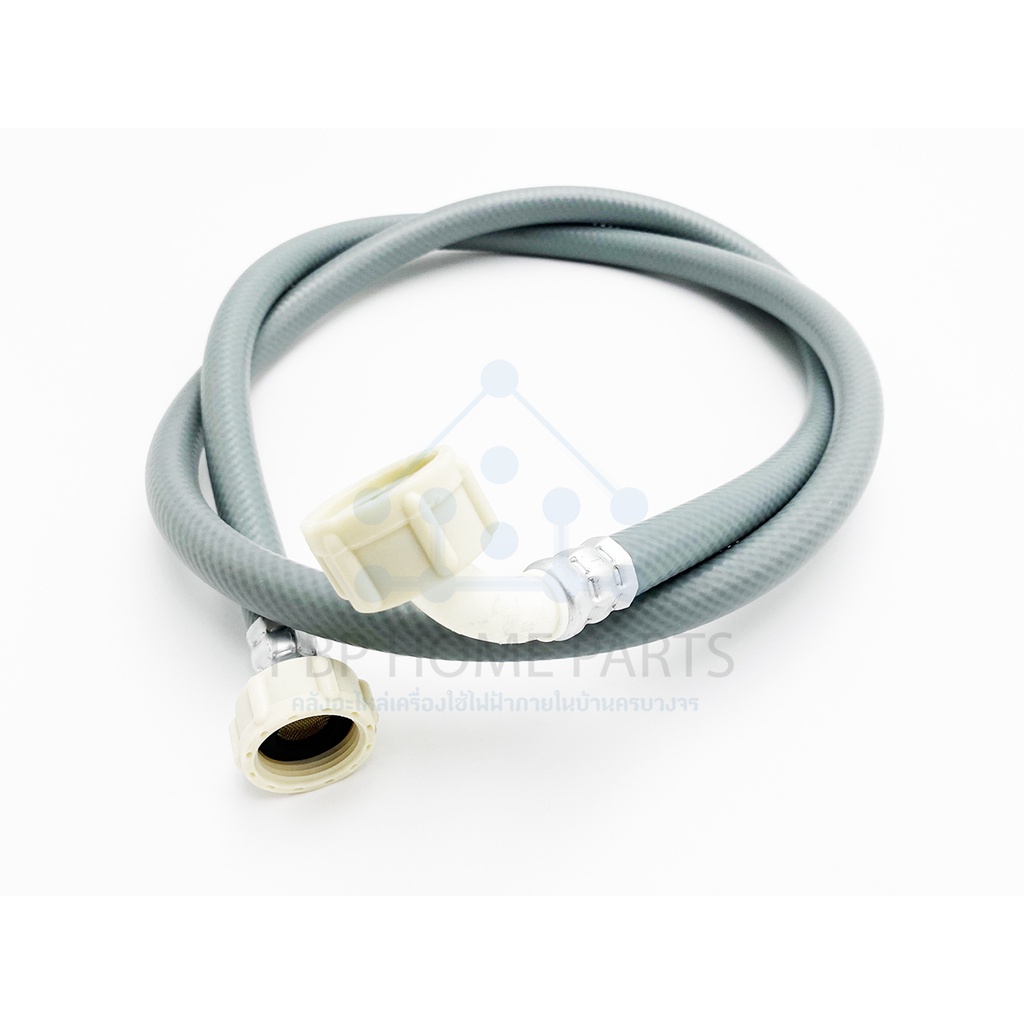 สายน้ำเข้าเครื่องซักผ้า ข้อต่อเกลียว 2 ด้าน ยาว 1.5m สีเทา 6 หุน 3/4 สำหรับเครื่องซักผ้าฝาหน้า พร้อมส่ง! - รูปที่ 6