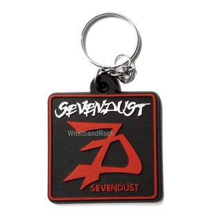 Sevendust พวงกุญแจ ยาง ปั้มนูน  พังค์ แทรช ร็อค พร้อมส่ง SDT349