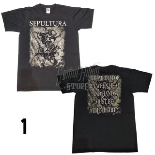 เสื้อยืดผ้าฝ้ายพิมพ์ลายแฟชั่น เสื้อยืด พิมพ์ลาย SEPULTURA REFUSE RESIST ARISE Builtup Music Band Metal Prepatant REBEL ข