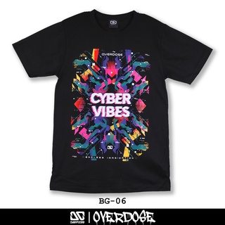 Overdose T-shirt เสื้อยืดคอกลม สีดำ รหัส BG-06(โอเวอโดส)