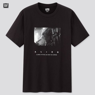 Uniqlo เสื้อยืด ลายภาพยนตร์: ALIEN MIRROR 1:1 ของแท้