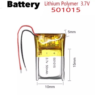 501015 3.7v 50mAh polymer battery แบตเตอรี่ หูฟัง บลูทูธ