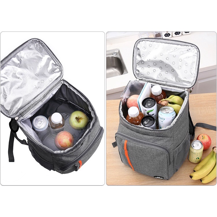 กระเป๋าเก็บความเย็น weyoung 22L แบบสะพายหลัง กระเป๋าเก็บอุณหภูมิ  สำหรับปิคนิค เก็บเครื่องดื่ม อาหาร  นมแม่ อื่นๆ ราคา ถูกที่สุด ดีลบีเคเค แกลเลอรีภาพที่ 8