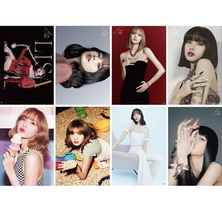 [ขั้นต่ำ 2 ใบ คละลายได้]​ โปสเตอร์​ลิซ่า Lisa​ Black​pink​ ขนาด A3