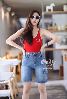 Mystyle jeans กางเกงยีนส์3ส่วน ผ้าไม่ยืด MS1002 ไซส์ S-XL