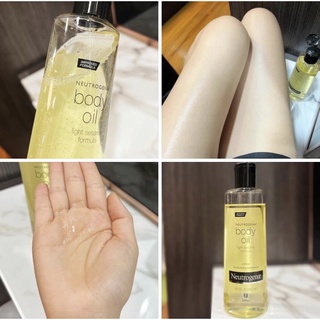 ฉลากไทย Neutrogena Light Sesame Body Oil นูโทรจีน่า บอดี้ ออยล์ ไลท์ เซซามี่ 250 มล.